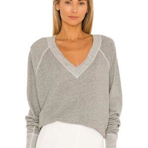 THE GREAT The V neck sweatshirt/nice cond/L